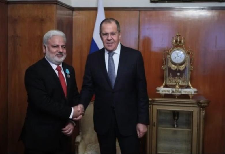 Наджам Батт и Сергей Лавров