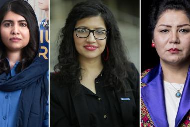 Малала Юсуфзай, Абия Акрам и Лайла Хайдари