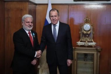 Наджам Батт и Сергей Лавров